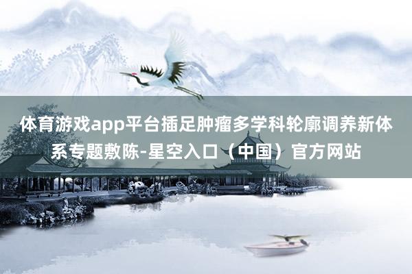 体育游戏app平台插足肿瘤多学科轮廓调养新体系专题敷陈-星空入口(中国)官方网站