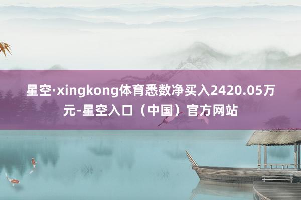 星空·xingkong体育悉数净买入2420.05万元-星空入口（中国）官方网站